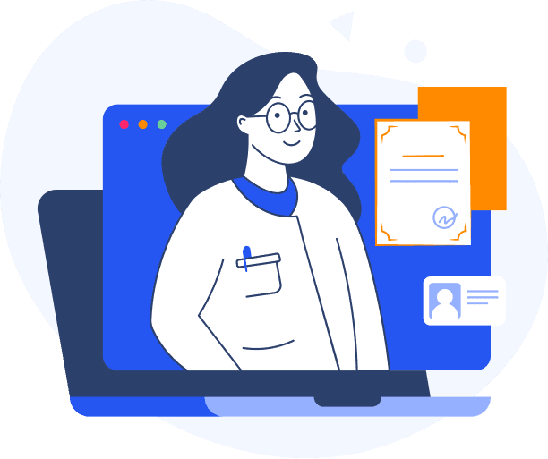 Doctor conducting online consultation through our platform